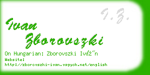 ivan zborovszki business card